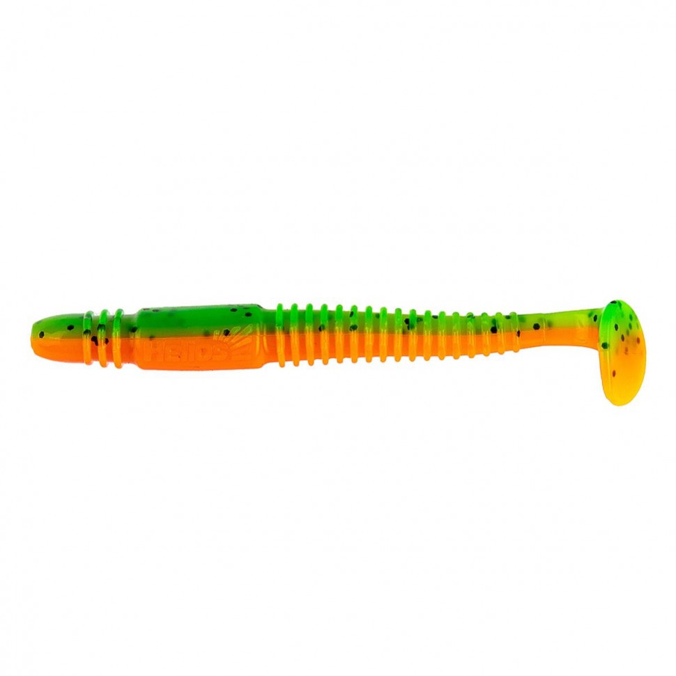 Виброхвост Helios Minoga 3,75"/9.5 см, цвет Pepper Green & Orange 5 шт HS-17-018 , 